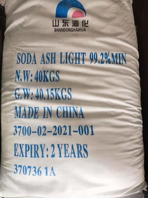 40KG/свет золы соды сумки 99,2% для стеклянного карбоната натрия Na2CO3
